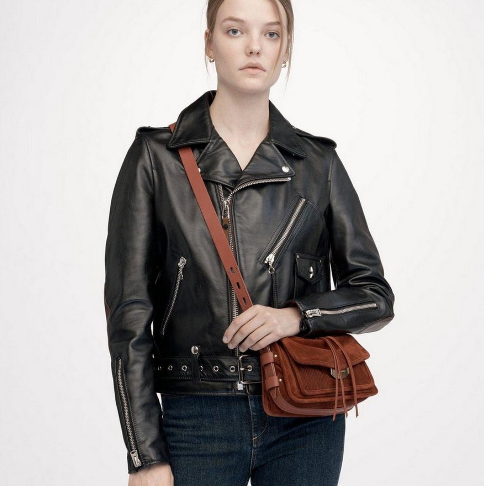 Rag & Bone Small Field Suede Leather Messenger Bag